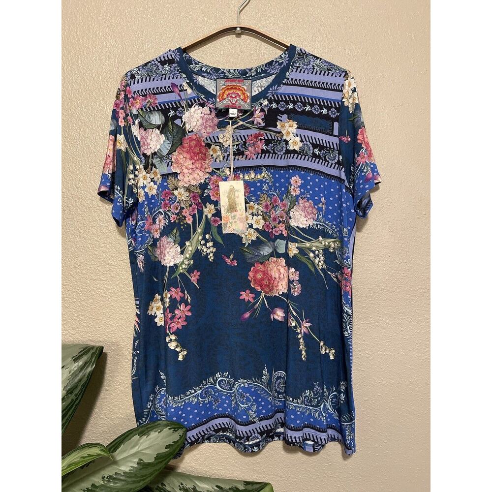 Johnny Was Revive Floral Tee size Large - Picture 3 of 12